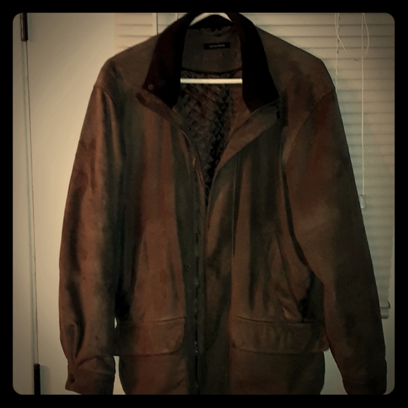CLAIBORNE SUEDE FINISH MENS COAT